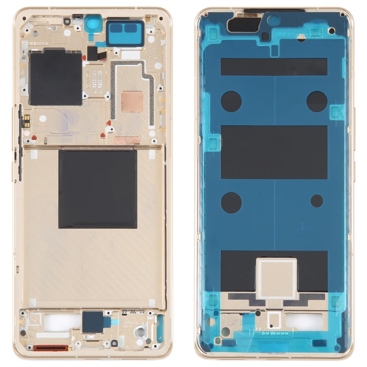 For Xiaomi 12S Ultra Original Front Housing LCD Frame Bezel Plate (Gold) - Frame Bezel Plate by PMC TechLife | Online Shopping South Africa | PMC TechLife