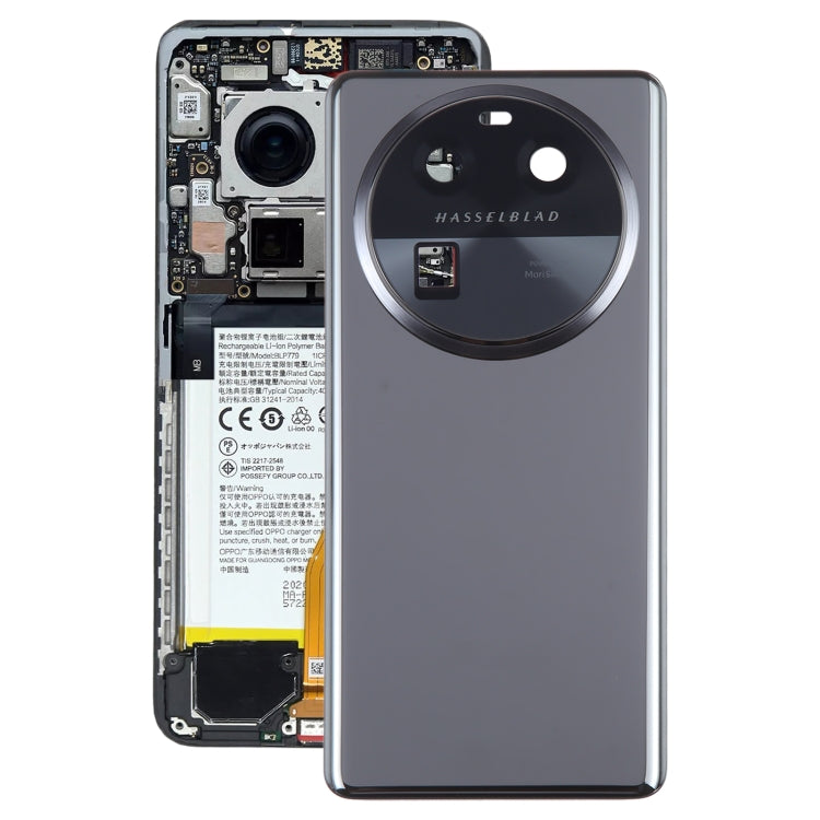 For OPPO Find X6 Original Battery Back Cover with Camera Lens Cover(Black) - Back Cover by PMC TechLife | Online Shopping South Africa | PMC TechLife