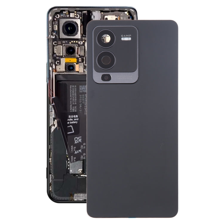 For vivo S15 Original Battery Back Cover with Camera Lens Cover(Black) - Back Cover by PMC TechLife | Online Shopping South Africa | PMC TechLife