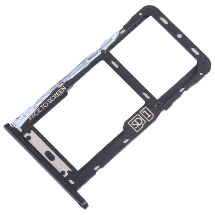 For Motorola Moto G7 Power SIM Card Tray + Micro SD Card Tray (Black) - Card Socket by PMC TechLife | Online Shopping South Africa | PMC TechLife