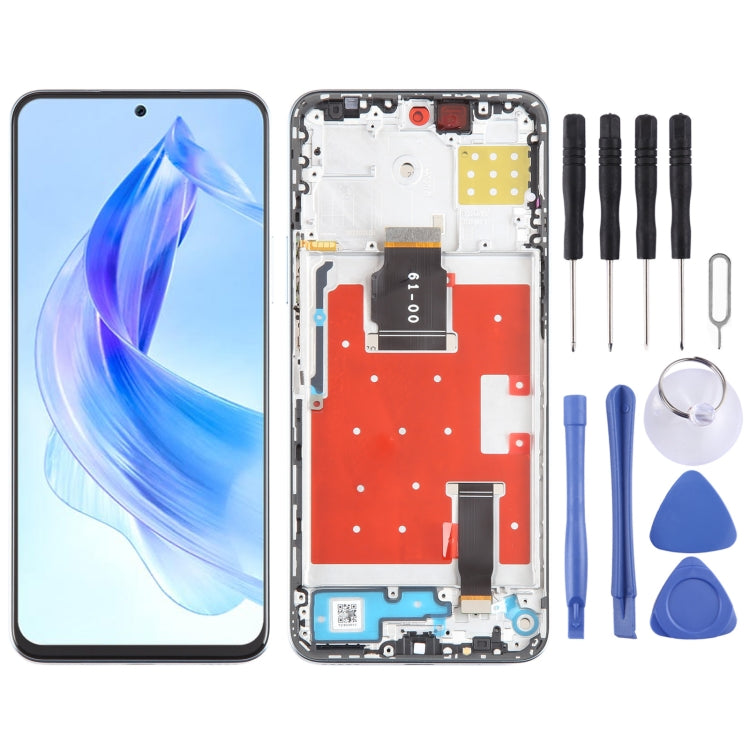 For Honor X50i Original LCD Screen Digitizer Full Assembly with Frame (Silver) - LCD Screen by PMC TechLife | Online Shopping South Africa | PMC TechLife