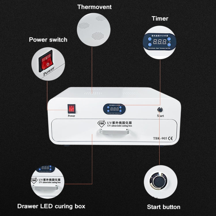 TBK-905 220V UV Curing Box Mobile Phone LCD Screen Glass OCA Curing Bonding - Others by TBK | Online Shopping South Africa | PMC Jewellery