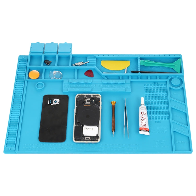 S-170 Insulation Heat-Resistant Repair Pad ESD Mat with Magnetic, Size: 48 x 32cm - free shipping - PMC TechLife - Order now!