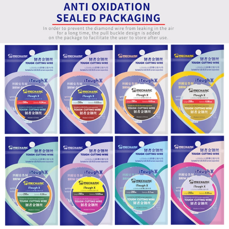 MECHANIC iTough X 200M 0.035MM LCD OLED Screen Cutting Wire - free shipping - PMC TechLife - Order now!