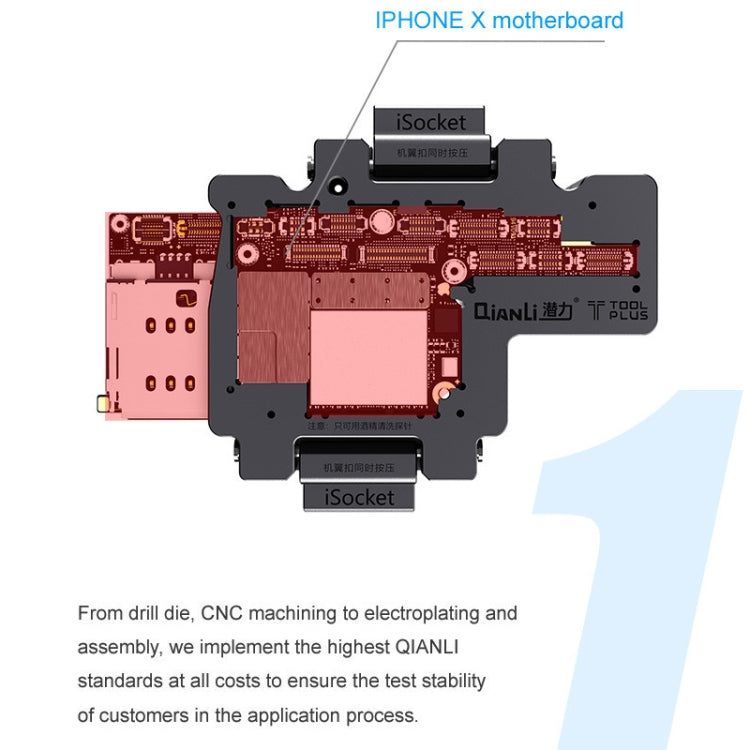 Qianli iSocket 3 In 1 Motherboard Layered Test Frame Upper Lower Layers Logic Board Function Fast Test Holder For iPhone X / XS / XS Max - Repair Fixture by QIANLI | Online Shopping South Africa | PMC Jewellery | Buy Now Pay Later Mobicred