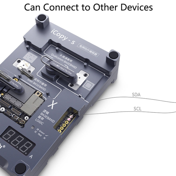 Qianli iCopy-S Double Sided Chip Test Stand 4 in1 Logic Baseband EEPROM Chip Non-removal For iPhone 6 / 6 Plus / 6S / 6S Plus - free shipping - PMC TechLife - Order now!