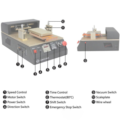 TBK958 Aluminum Alloy LCD Screen Automatic Separation Machine Built-in Temperature Control Chip For 7 inch Mobile Phone - Separation Equipment by TBK | Online Shopping South Africa | PMC Jewellery | Buy Now Pay Later Mobicred