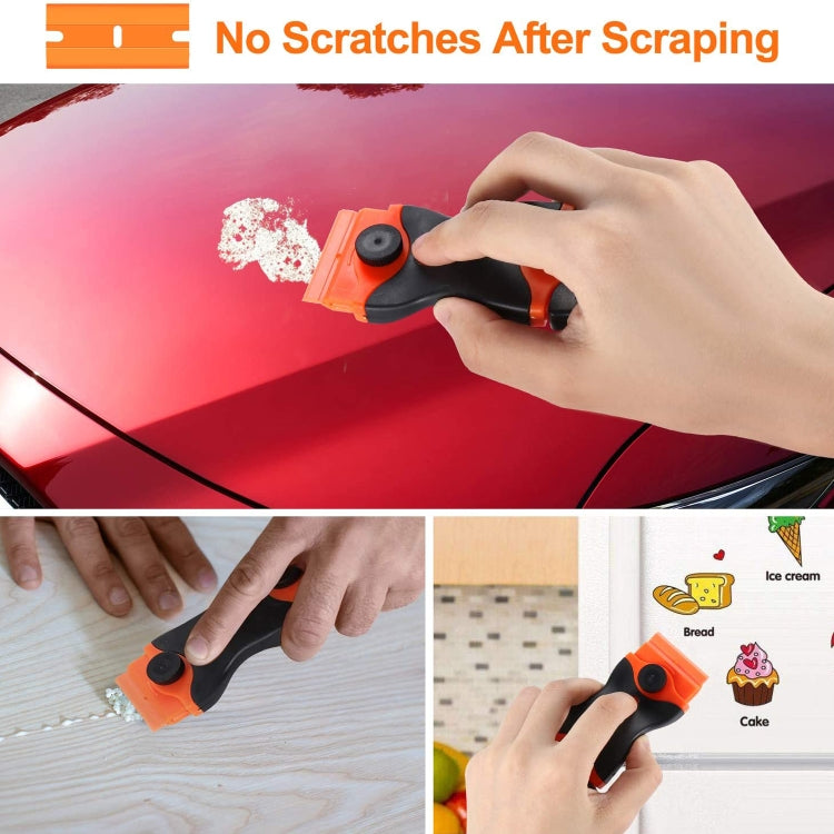 Double Headed Scraper Blade Glue Squeegee Remover Cleaner Tool (Yellow) - free shipping - PMC TechLife - Order now!
