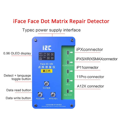 i2C IFace-V8i 3rd Face ID Dot Matrix Projection Repair Programmer With Flex Cable For iPhone X-12 Pro max - Repair Programmer by PMC Jewellery | Online Shopping South Africa | PMC Jewellery