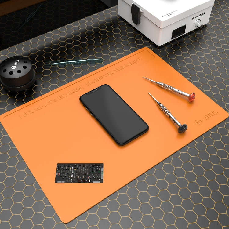2UUL Heat Resisting Silicone Pad, Size: 40 x 28cm (Orange) - Working Mat by 2UUL | Online Shopping South Africa | PMC TechLife | Buy Now Pay Later Mobicred