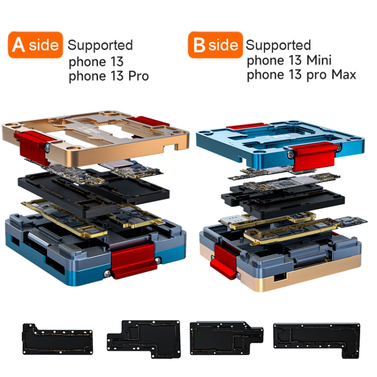 FIX-13 Layered Test Frame Motherboard Test Stand Fixture For iPhone 13 / 13 mini / 13 Pro / 13 Pro Max - Repair Platform by PMC Jewellery | Online Shopping South Africa | PMC Jewellery