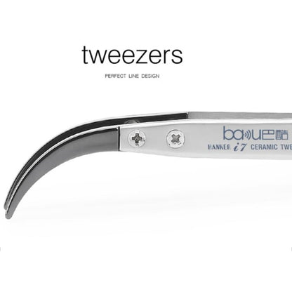 BAKU BA-I7-74MZ Stainless Steel Curved Tweezers - Tweezers by BAKU | Online Shopping South Africa | PMC Jewellery | Buy Now Pay Later Mobicred