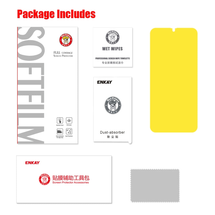ENKAY Hat-Prince 0.1mm 3D Full Screen Protector Explosion-proof Hydrogel Film for Galaxy A30 / A50 - For Samsung by ENKAY | Online Shopping South Africa | PMC TechLife | Buy Now Pay Later Mobicred