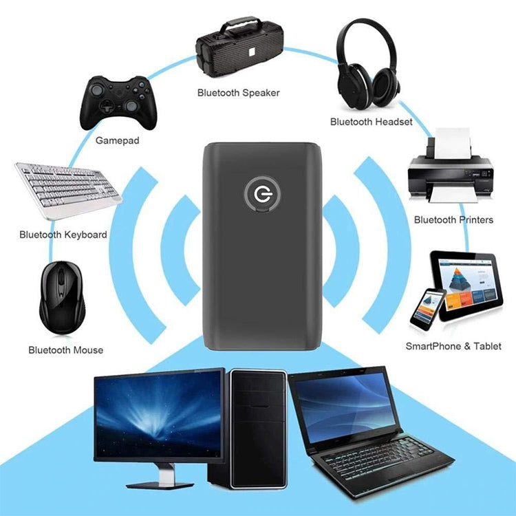 B10S Bluetooth Adapter 5.0 Bluetooth Transmitter Receiver 2 in 1 Bluetooth Adapter - Audio Receiver Transmitter by PMC TechLife | Online Shopping South Africa | PMC TechLife
