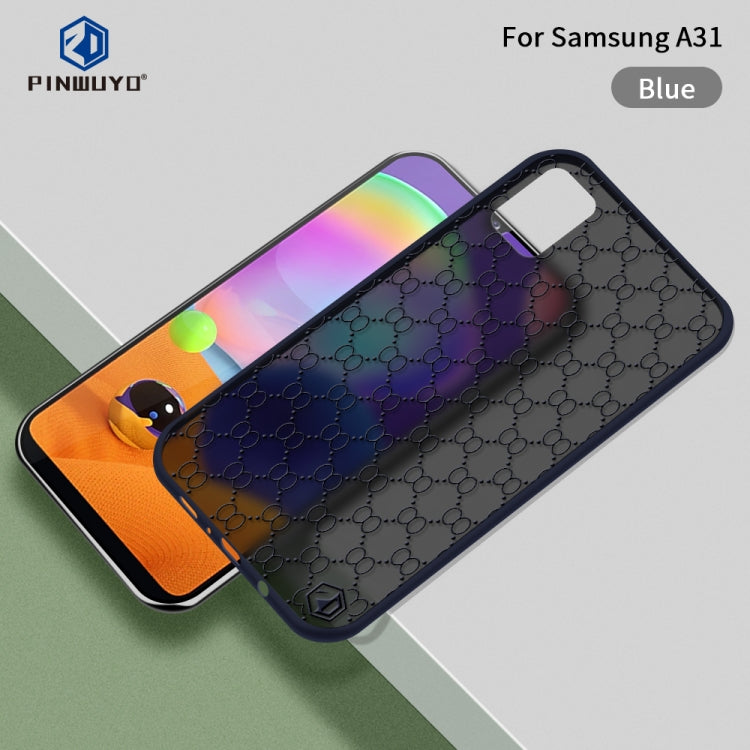 For Samsung Galaxy A31 PINWUYO Series 2 Generation PC + TPU Waterproof and Anti-drop All-inclusive Protective Case(Blue) - Galaxy Phone Cases by PINWUYO | Online Shopping South Africa | PMC Jewellery | Buy Now Pay Later Mobicred