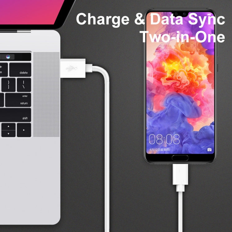 LZ-681 QC3.0 Dual USB Car Charging + Type-C Fast Charging Cable Car Charging Kit(White) - Car Charger by PMC TechLife | Online Shopping South Africa | PMC TechLife