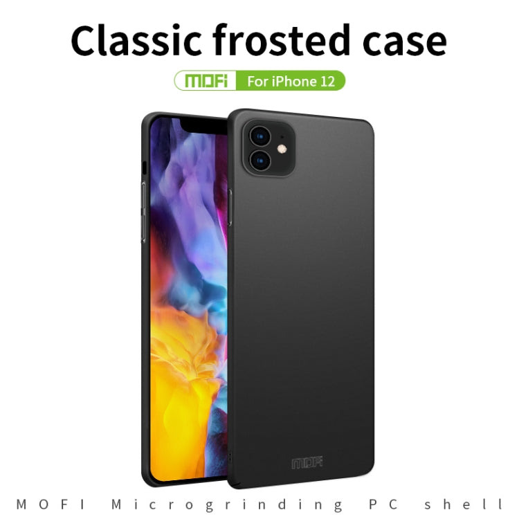 For iPhone 12 mini MOFI Frosted PC Ultra-thin Hard Case(Blue) - iPhone 12 mini Cases by MOFI | Online Shopping South Africa | PMC TechLife | Buy Now Pay Later Mobicred