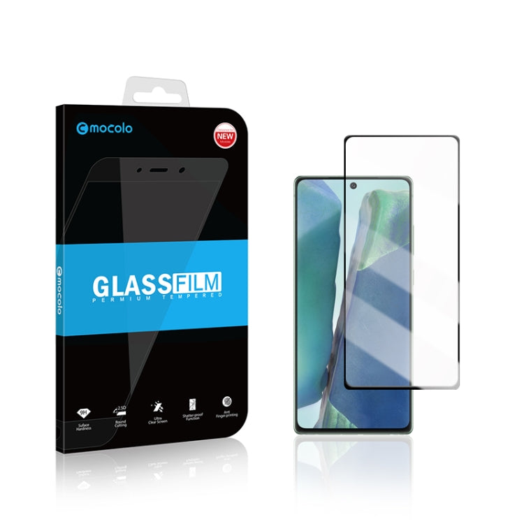 For Samsung Galaxy Note 20 mocolo 0.33mm 9H 2.5D Full Glue Tempered Glass Film, Support Fingerprint Unlock - Galaxy Tempered Glass by mocolo | Online Shopping South Africa | PMC Jewellery | Buy Now Pay Later Mobicred