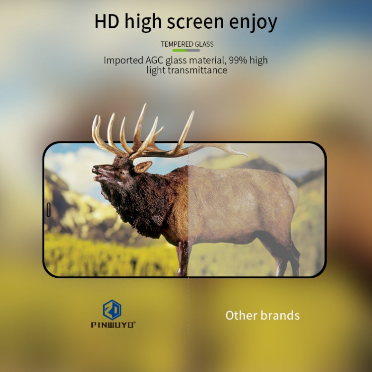 For iPhone 12 mini PINWUYO 9H 2.5D Full Screen Tempered Glass Film(Black) - iPhone 12 mini Tempered Glass by PINWUYO | Online Shopping South Africa | PMC TechLife | Buy Now Pay Later Mobicred