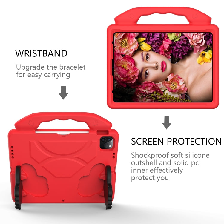 Children EVA Shockproof Tablet Case with Thumb Bracket For iPad Air 2022 / 2020 10.9(Red) - free shipping - PMC TechLife - Order now!