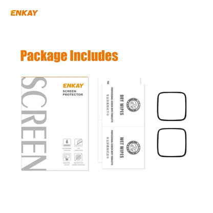 2 PCS For Fitbit Versa 3 / Fitbit Sense ENKAY Hat-Prince 3D Full Screen Soft PC Edge + PMMA HD Screen Protector Film - Screen Protector by ENKAY | Online Shopping South Africa | PMC Jewellery | Buy Now Pay Later Mobicred