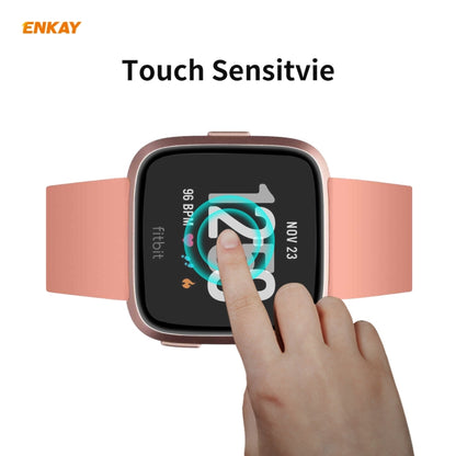 2 PCS For Fitbit Versa 3 / Fitbit Sense ENKAY Hat-Prince 3D Full Screen Soft PC Edge + PMMA HD Screen Protector Film - Screen Protector by ENKAY | Online Shopping South Africa | PMC Jewellery | Buy Now Pay Later Mobicred