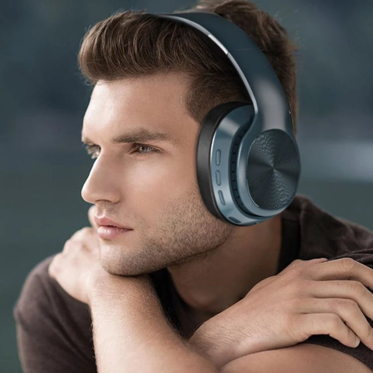 VJ320 Bluetooth 5.0 Head-mounted Foldable Wireless Headphones Support TF Card with Mic(Black) - Headset & Headphone by PMC TechLife | Online Shopping South Africa | PMC TechLife