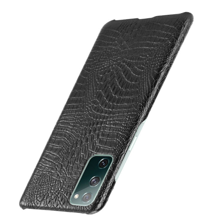 For Samsung Galaxy S20 FE Shockproof Crocodile Texture PC + PU Case(Black) - Galaxy S20 FE Cases by NILLKIN | Online Shopping South Africa | PMC Jewellery