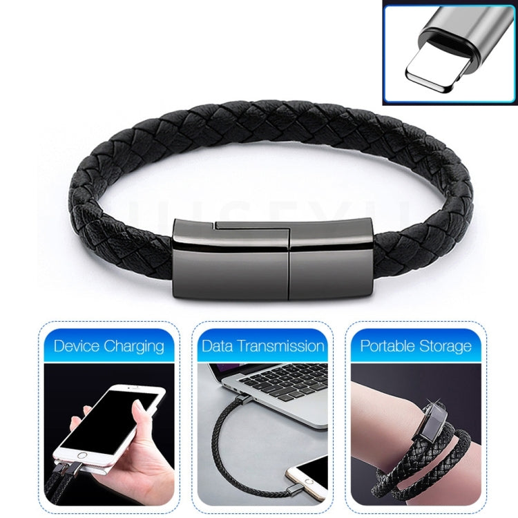 XJ-28 3A USB to 8 Pin Creative Bracelet Data Cable, Cable Length: 22.5cm(Brown) - Multifunction Cable by PMC TechLife | Online Shopping South Africa | PMC TechLife