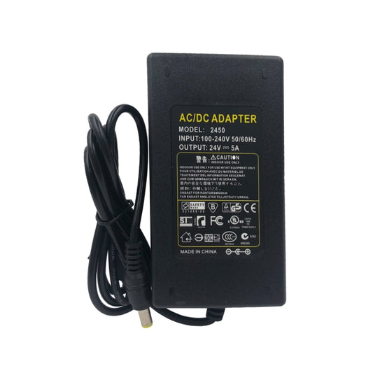 AC to DC 5V 24V Power Adapter Power Supply LED Driver Lighting Transformer 3A 5A 6A Converter Charger For LED Strip Lights US plug(5A 24V) - Power Supplies by PMC Jewellery | Online Shopping South Africa | PMC Jewellery