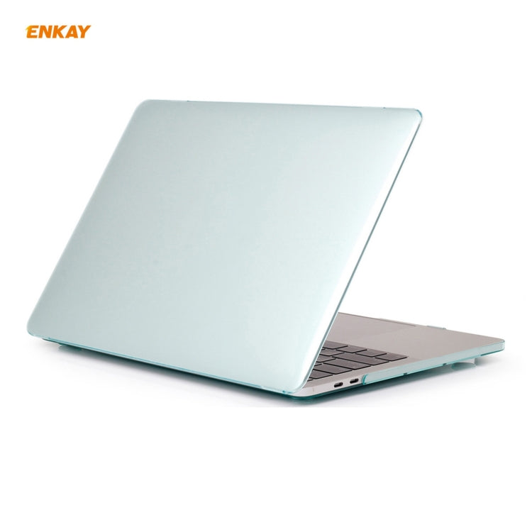 ENKAY 3 in 1 Crystal Laptop Protective Case + US Version TPU Keyboard Film + Anti-dust Plugs Set for MacBook Pro 15.4 inch A1707 & A1990 (with Touch Bar)(Green) - free shipping - PMC TechLife - Order now!