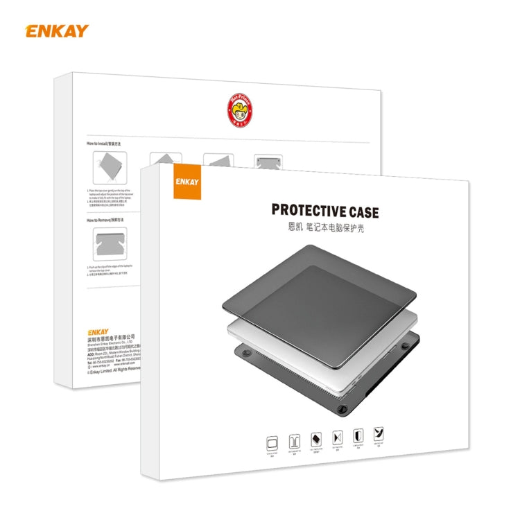 ENKAY 3 in 1 Crystal Laptop Protective Case + US Version TPU Keyboard Film + Anti-dust Plugs Set for MacBook Pro 15.4 inch A1707 & A1990 (with Touch Bar)(Green) - free shipping - PMC TechLife - Order now!