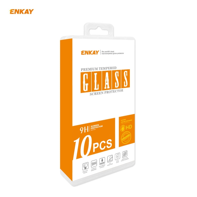 For Xiaomi Redmi 9T 10 PCS ENKAY Hat-Prince Full Glue 0.26mm 9H 2.5D Tempered Glass Full Coverage Film -  by ENKAY | Online Shopping South Africa | PMC Jewellery