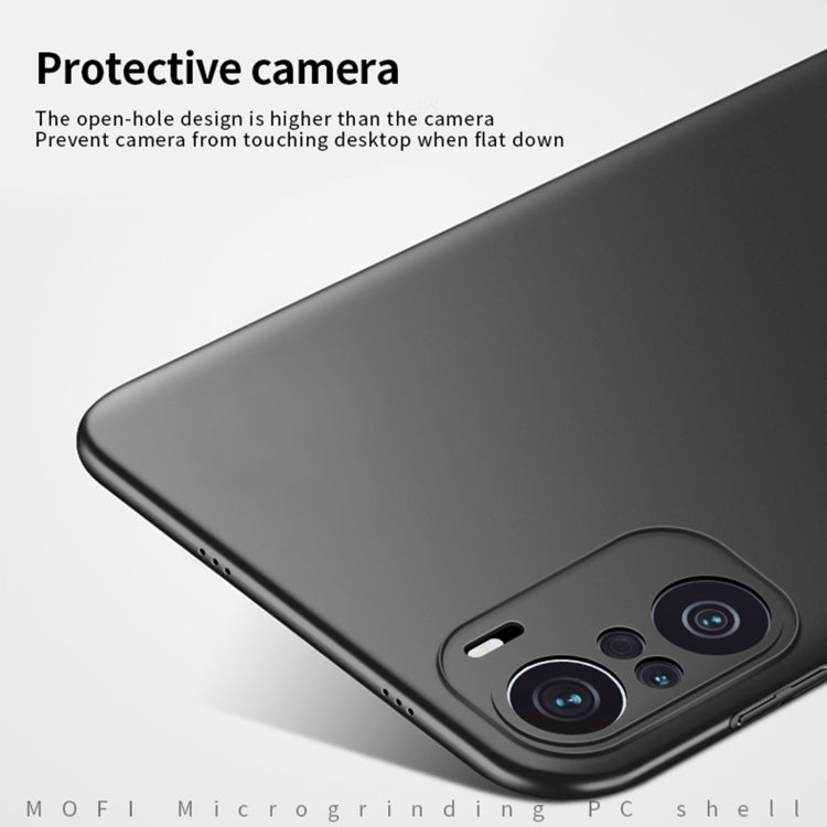 For Xiaomi Redmi K40 / K40 Pro MOFI Frosted PC Ultra-thin Hard Case(Black) - Xiaomi Cases by MOFI | Online Shopping South Africa | PMC TechLife | Buy Now Pay Later Mobicred