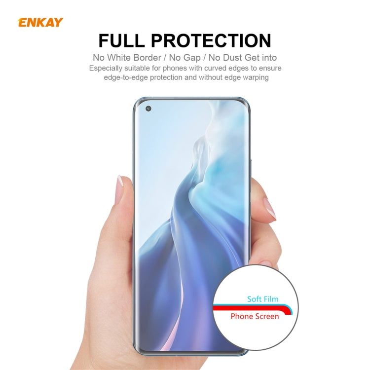 For Xiaomi Mi 11 Ultra 5 PCS ENKAY Hat-Prince Full Glue Full Coverage Screen Protector Explosion-proof Hydrogel Film - For Xiaomi by ENKAY | Online Shopping South Africa | PMC TechLife | Buy Now Pay Later Mobicred