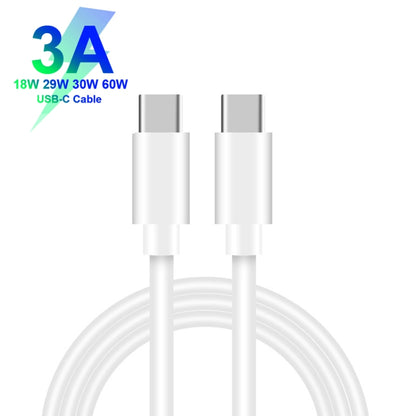 P21 PD 20W USB-C / Type-C + QC3.0 18W USB Fast Car Charger with USB-C / Type-C to USB-C / Type-C Data Cable Set(White) - Car Charger by PMC Jewellery | Online Shopping South Africa | PMC Jewellery