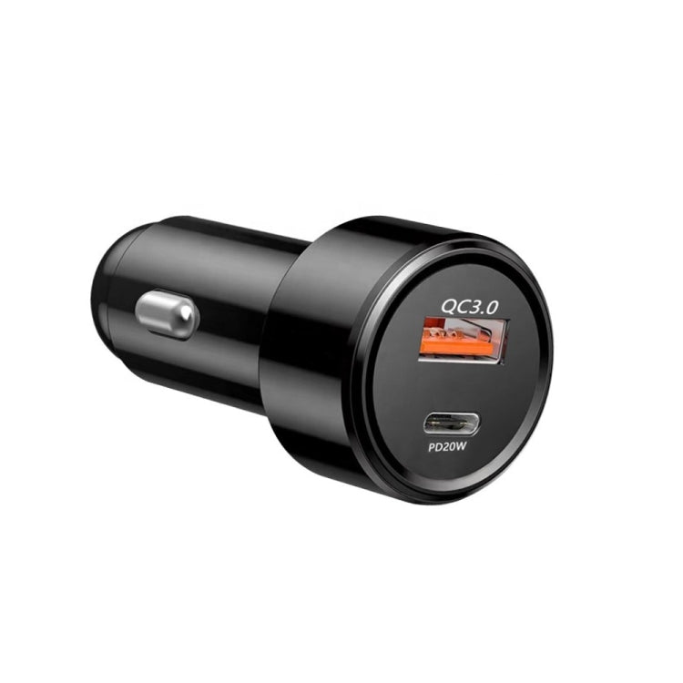 TE-P31 PD 20W USB-C / Type-C + QC3.0 18W USB Fast Car Charger(Black) - Car Charger by PMC Jewellery | Online Shopping South Africa | PMC Jewellery