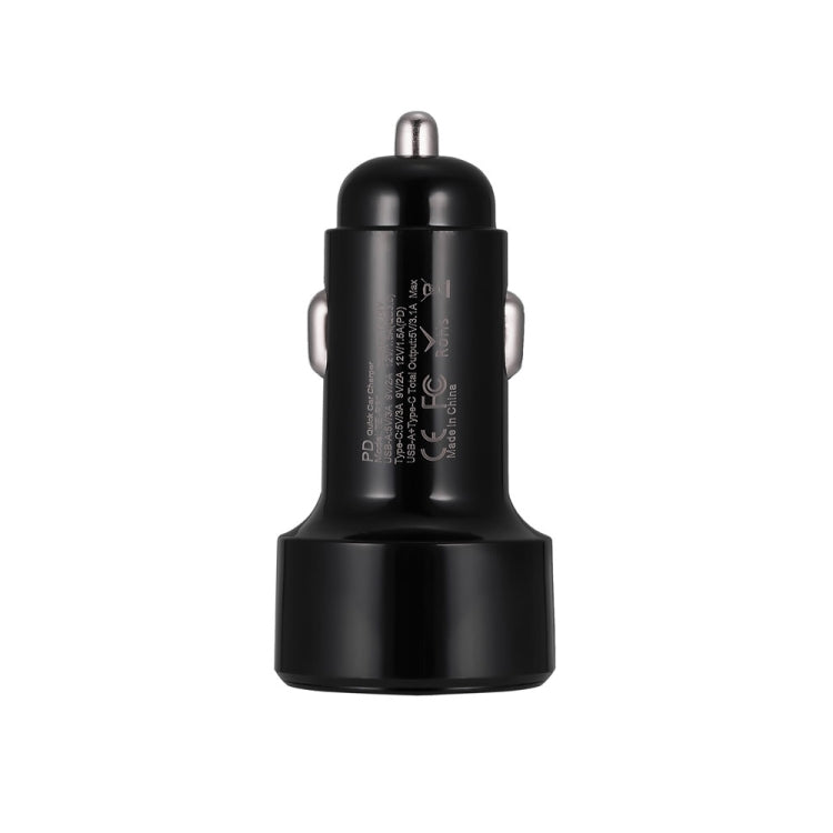 TE-P31 PD 20W USB-C / Type-C + QC3.0 18W USB Fast Car Charger(Black) - Car Charger by PMC Jewellery | Online Shopping South Africa | PMC Jewellery