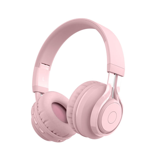 BT06C Cute Wireless Bluetooth 5.0 Headset for Children with Microphone LED Light Suppport Aux-in(Pink) - Headset & Headphone by PMC Jewellery | Online Shopping South Africa | PMC Jewellery
