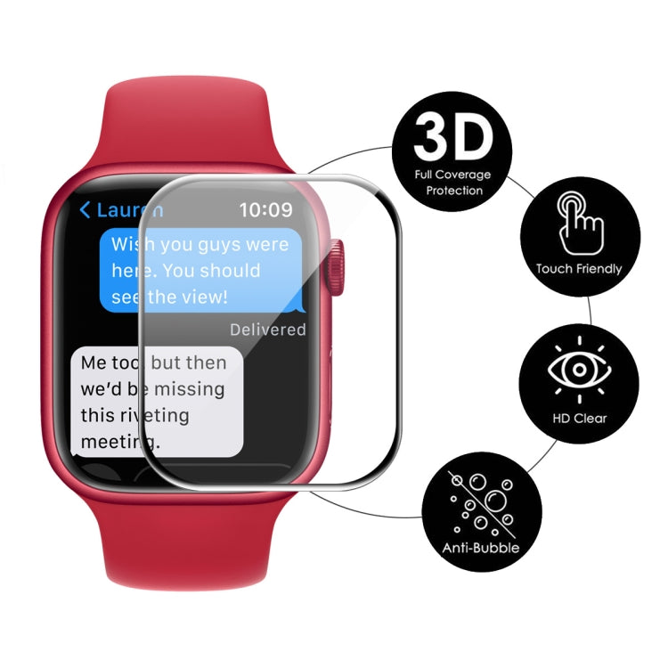 2 PCS ENKAY Hat-Prince 3D Full Coverage Soft PC Edge + PMMA HD Screen Protector Film For Apple Watch Series 7 45mm - Screen Protector by ENKAY | Online Shopping South Africa | PMC TechLife | Buy Now Pay Later Mobicred
