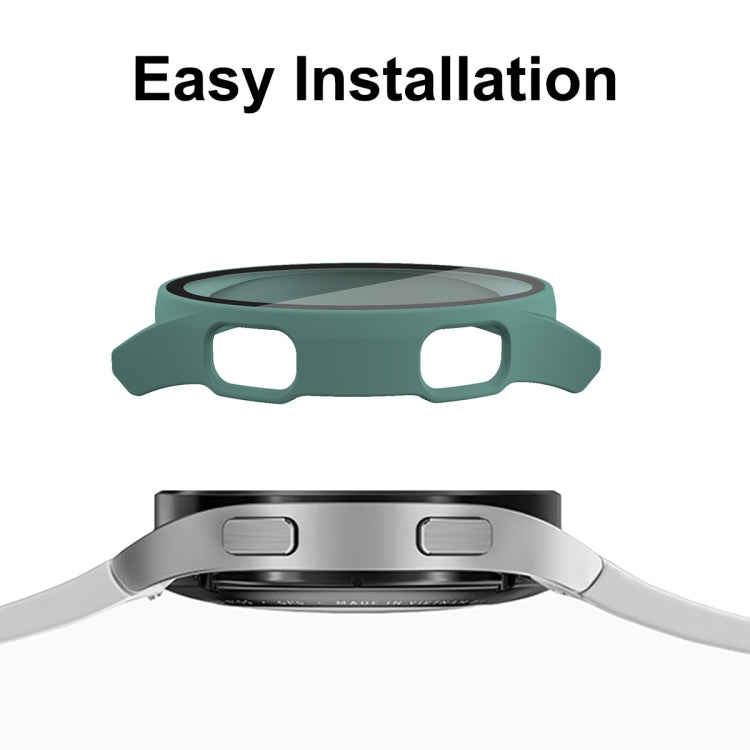 ENKAY Hat-Prince Full Coverage PC Frame + Tempered Glass Protector Composite Case for Samsung Galaxy Watch4 40mm(Transparent) - Watch Cases by ENKAY | Online Shopping South Africa | PMC TechLife | Buy Now Pay Later Mobicred