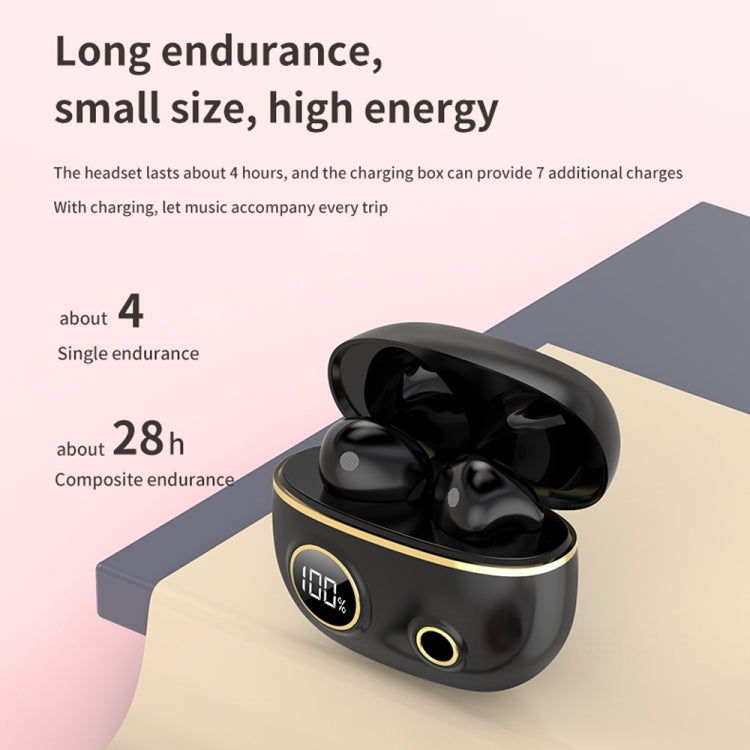 PRO100 TWS Bluetooth 5.2 Noise Canceling Waterproof Earphones 9D Stereo Sports Headphone with Charging Case(Black) - Bluetooth Earphone by PMC Jewellery | Online Shopping South Africa | PMC Jewellery