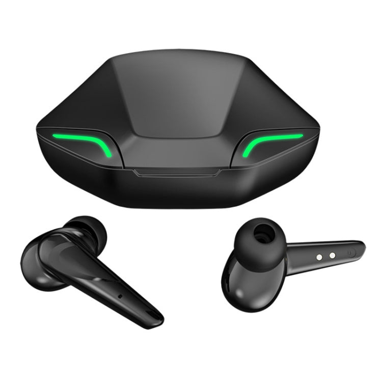 TWS-G11 Bluetooth 5.0 Low Latency TWS Stereo Gaming Earphone with Cool LED(Black) - TWS Earphone by PMC TechLife | Online Shopping South Africa | PMC TechLife