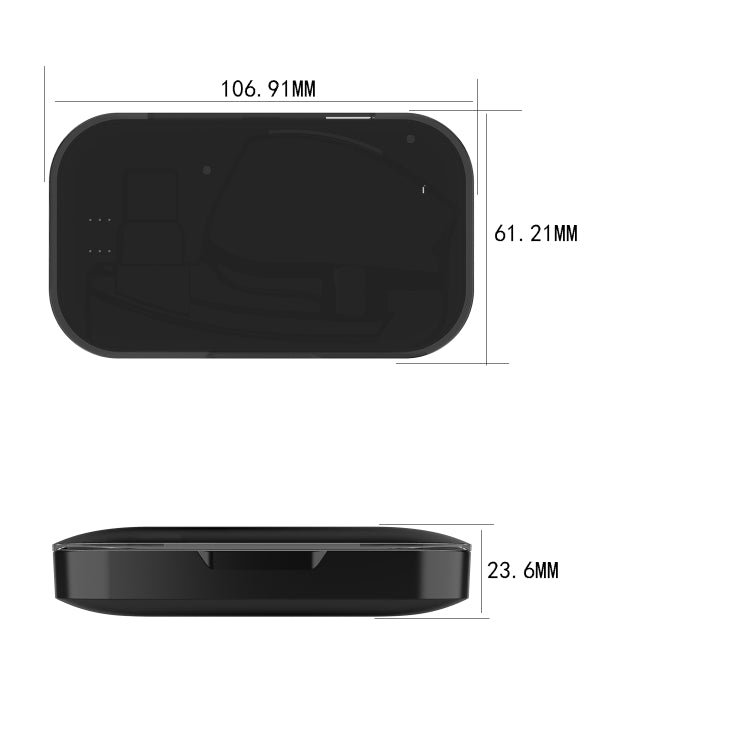 For Plantronics Voyager Legend / Voyager 5200 Bluetooth Headset Charging Box(Black) - Other Accessories by PMC TechLife | Online Shopping South Africa | PMC TechLife