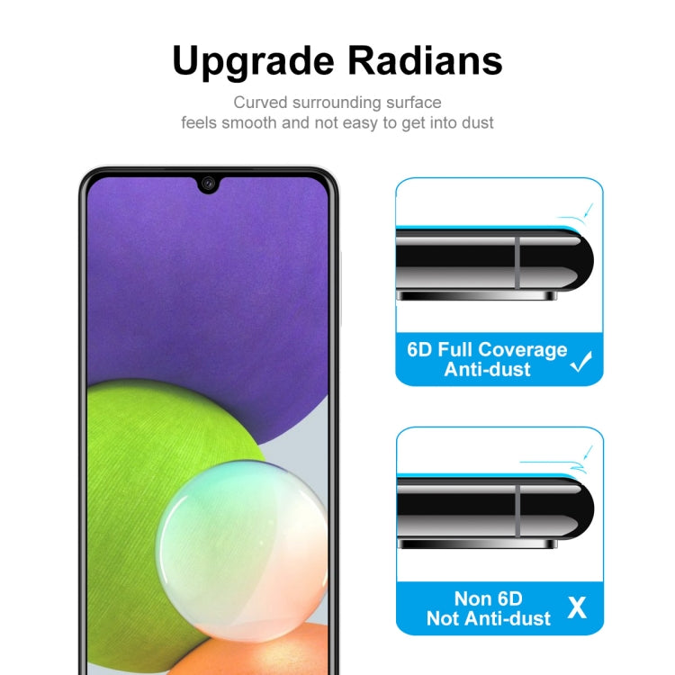 For Samsung Galaxy A32 4G ENKAY Hat-Prince Full Glue Tempered Glass 6D Full Coverage Anti-scratch Protector - Galaxy Tempered Glass by ENKAY | Online Shopping South Africa | PMC TechLife | Buy Now Pay Later Mobicred