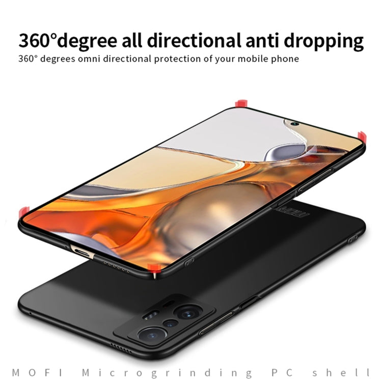 For Xiaomi Mi 11T / 11T Pro MOFI Frosted PC Ultra-thin Hard Phone Case(Red) - Xiaomi Cases by MOFI | Online Shopping South Africa | PMC TechLife | Buy Now Pay Later Mobicred