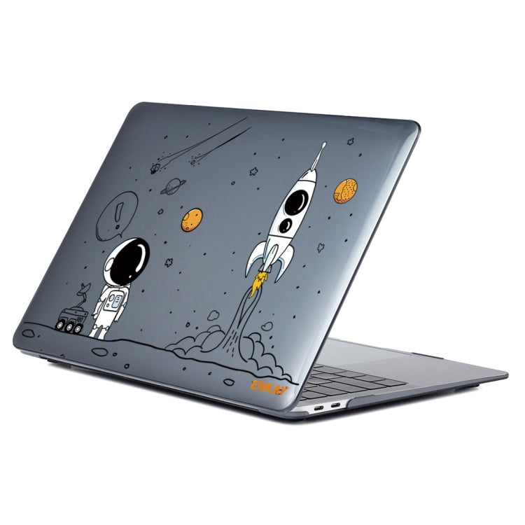 For MacBook Air 13.3 inch A1932 2018 ENKAY Spaceman Pattern Laotop Protective Crystal Case(Spaceman No.1) - MacBook Air Cases by ENKAY | Online Shopping South Africa | PMC TechLife | Buy Now Pay Later Mobicred