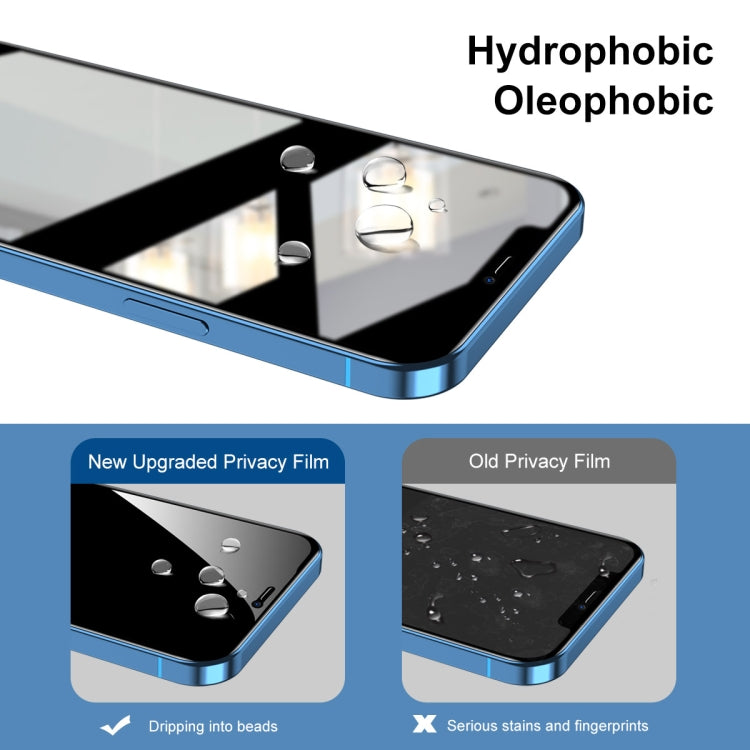 For iPhone 12 mini ENKAY Quick Stick Anti-peeping Tempered Glass Film - iPhone 12 mini Tempered Glass by ENKAY | Online Shopping South Africa | PMC TechLife | Buy Now Pay Later Mobicred
