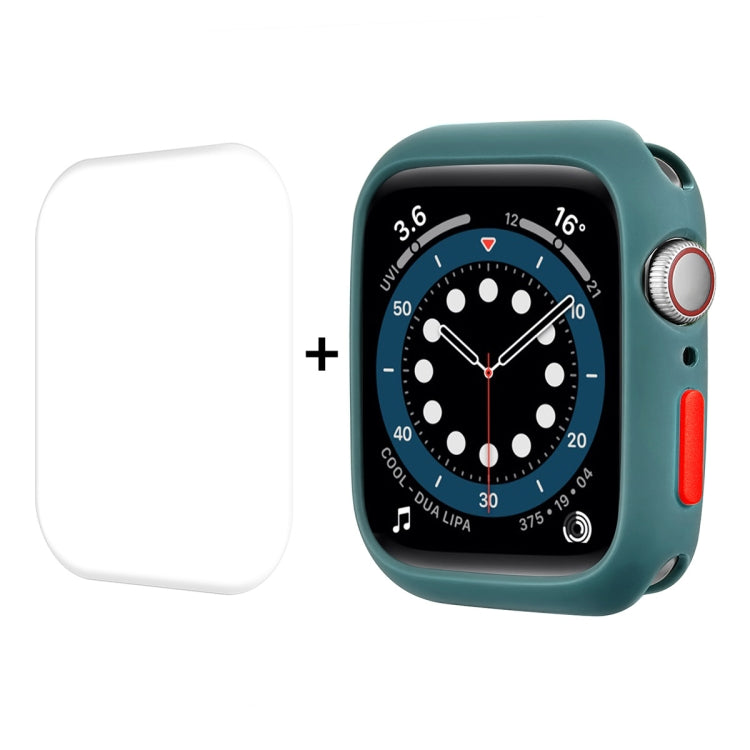 ENKAY  TPU Case  + Full Coverage PET Screen Protector For Apple Watch Series 8 / 7 41mm(Green) - free shipping - PMC TechLife - Order now!
