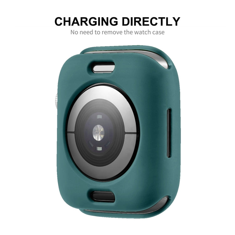 ENKAY  TPU Case  + Full Coverage PET Screen Protector For Apple Watch Series 8 / 7 41mm(Green) - free shipping - PMC TechLife - Order now!
